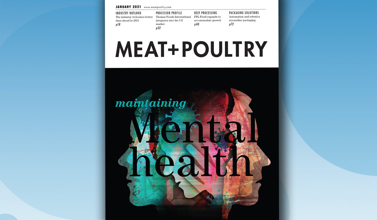 MEAT+POULTRY magazine cover showcasing Tabbie award-winning feature.